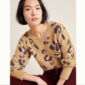 Sold 👛 Dolan Leopard Eyelash Sweater